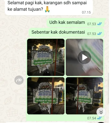 Pengiriman Papan Bunga Selamat Cluwak