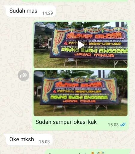 Pengiriman Papan Bunga Cluwak