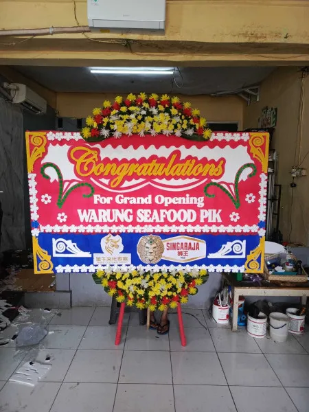Papan Bunga Ucapan Selamat Cluwak